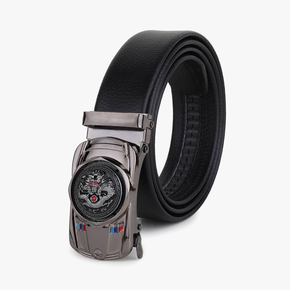 Just Style Men Black Artificial Leather Belt - Image 2