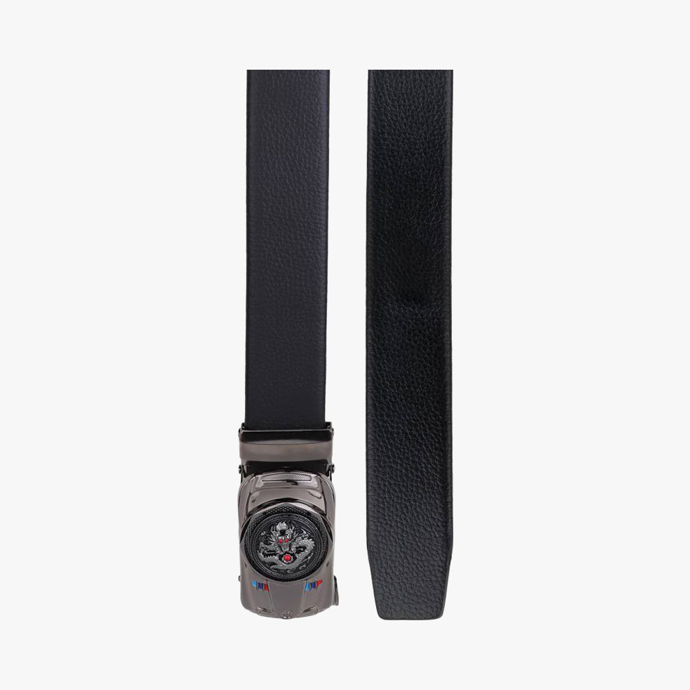 Just Style Men Black Artificial Leather Belt - Image 4