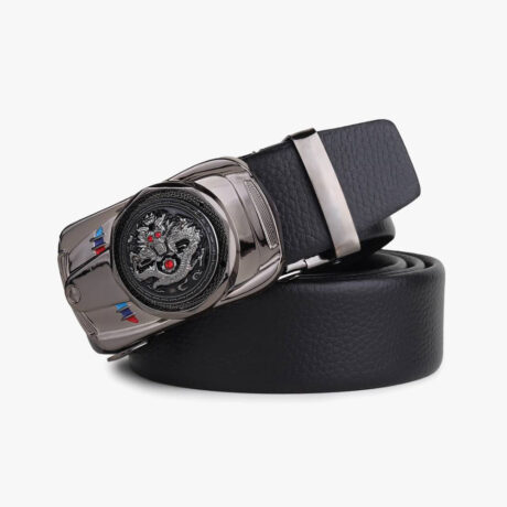 Just Style Men Black Artificial Leather Belt